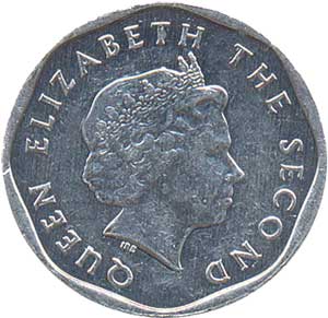 Внешний вид 1 (одного) цента Восточно-карибского доллара (аверс)