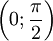 : left (0; frac{pi}{2}
ight)