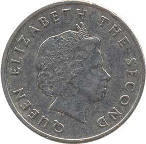 Внешний вид 25 (двадцати пяти) центов Восточно-карибского доллара (реверс)