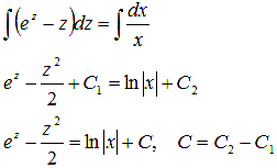 Дифференциальные уравнения сводящиеся к уравнениям с разделяющимися переменными