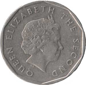 Внешний вид 1 (одного) Восточно-карибского доллара (реверс)