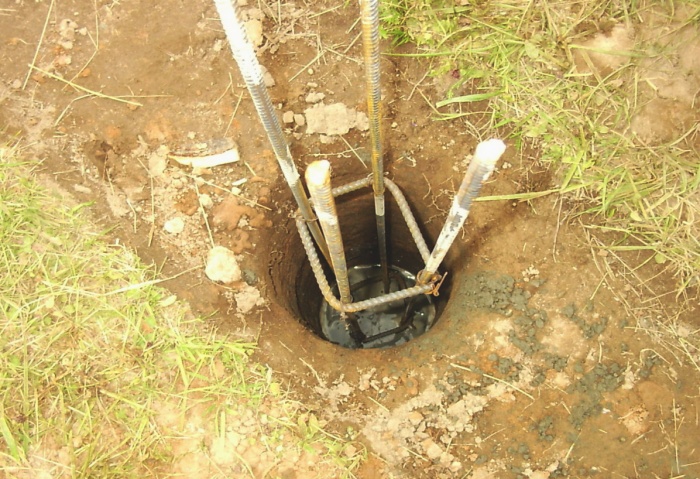 Установка свай