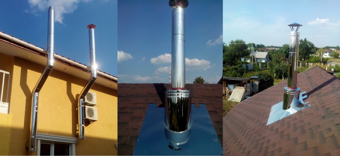 Нержавеющие дымоходы